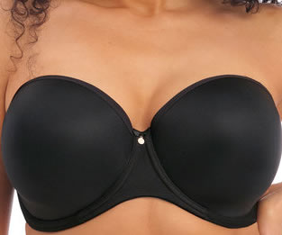 Elomi Smooth Strapless Bra Black